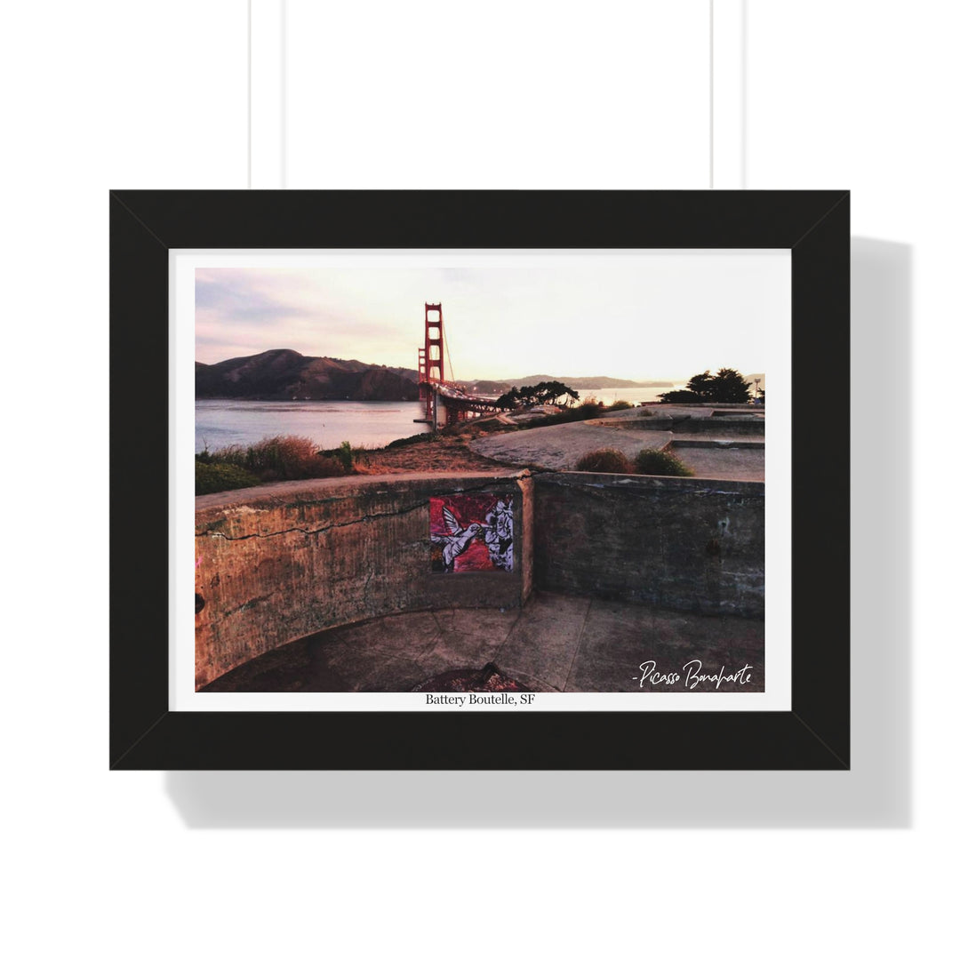 "Hummingbird #1 Battery Boutelle, SF" - Framed Print