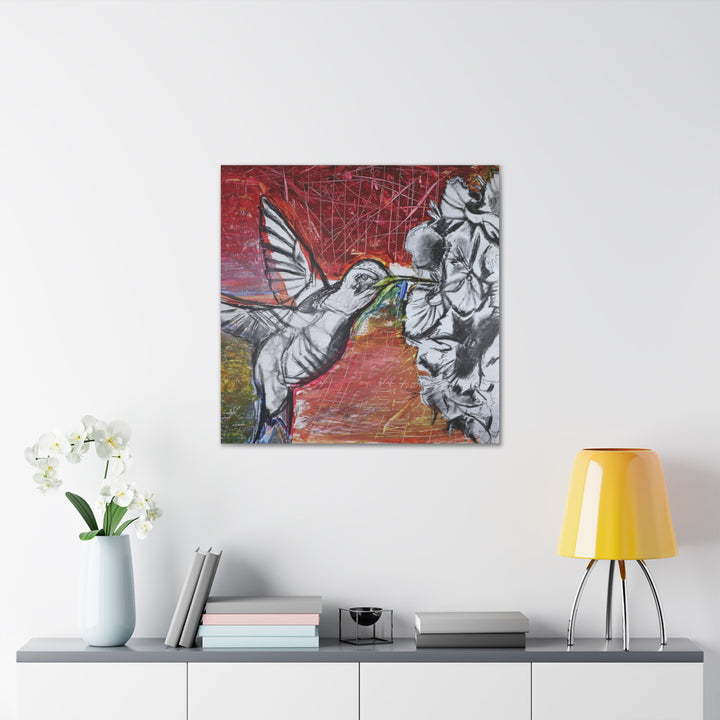 "Hummingbird #1" - Gallery Wrapped Canvas (MFG by Printify)