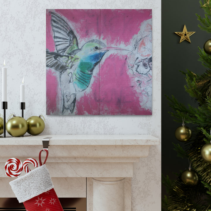 "Hummingbird #4" - Gallery Wrapped Canvas (MFG by Printify)