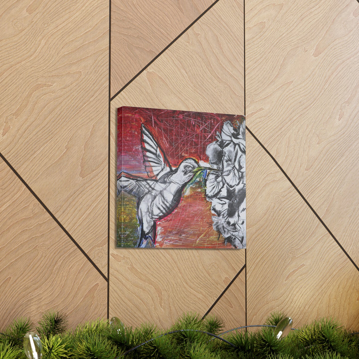 "Hummingbird #1" - Gallery Wrapped Canvas (MFG by Printify)