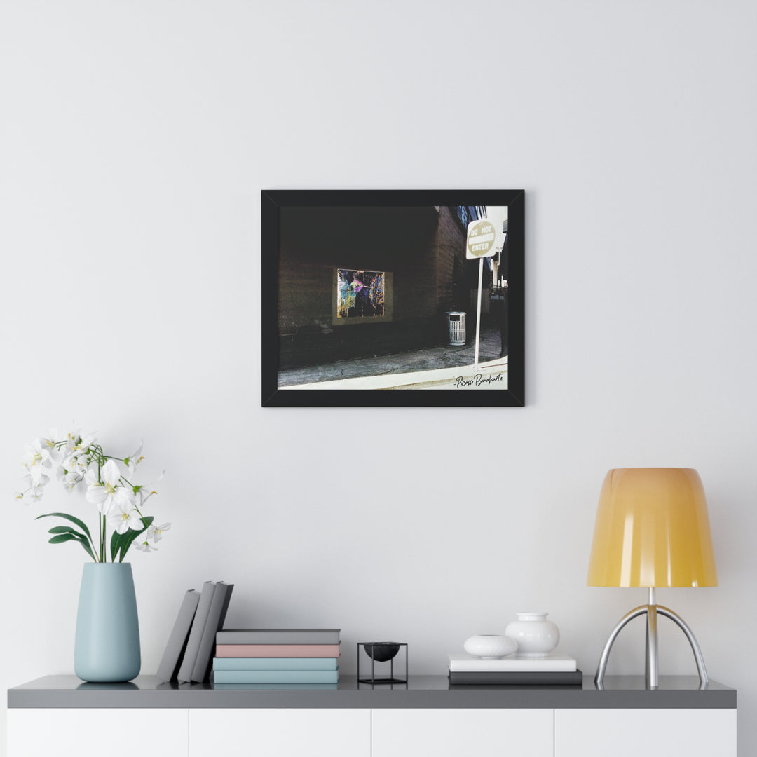 "Hummingbird #5 Water Ave & SE Hawthorne, Portland" - Framed Print