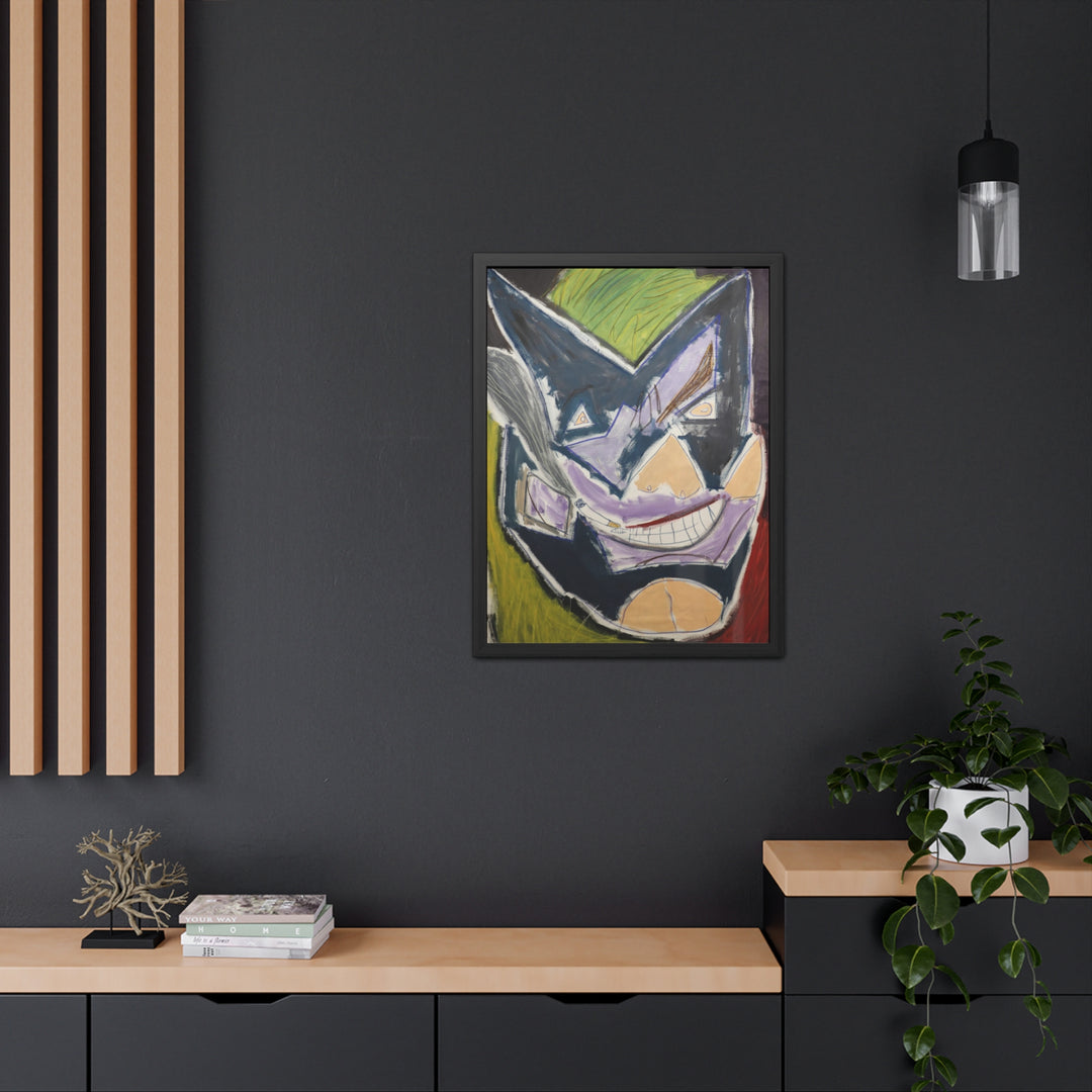 "Joker Batman" Framed Poster (MFG by Printify)