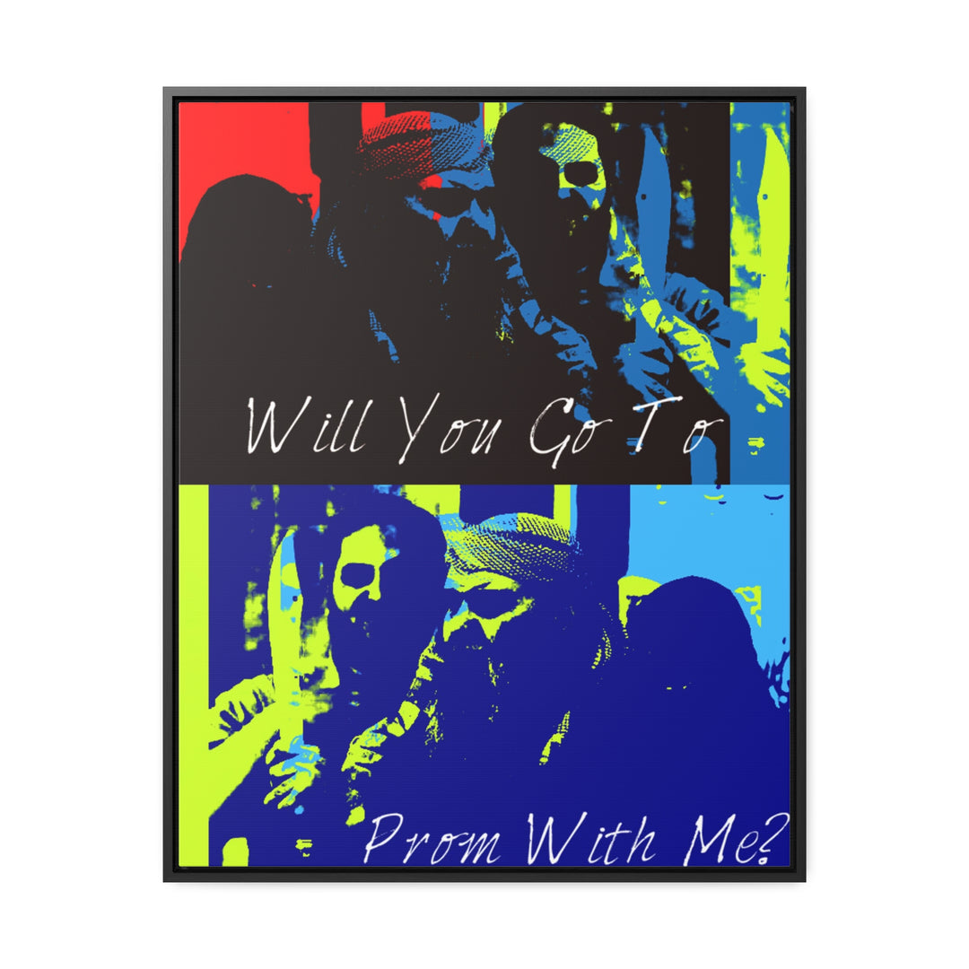 "Will You Go to Prom With Me" Gallery Wrapped/Framed Canvas