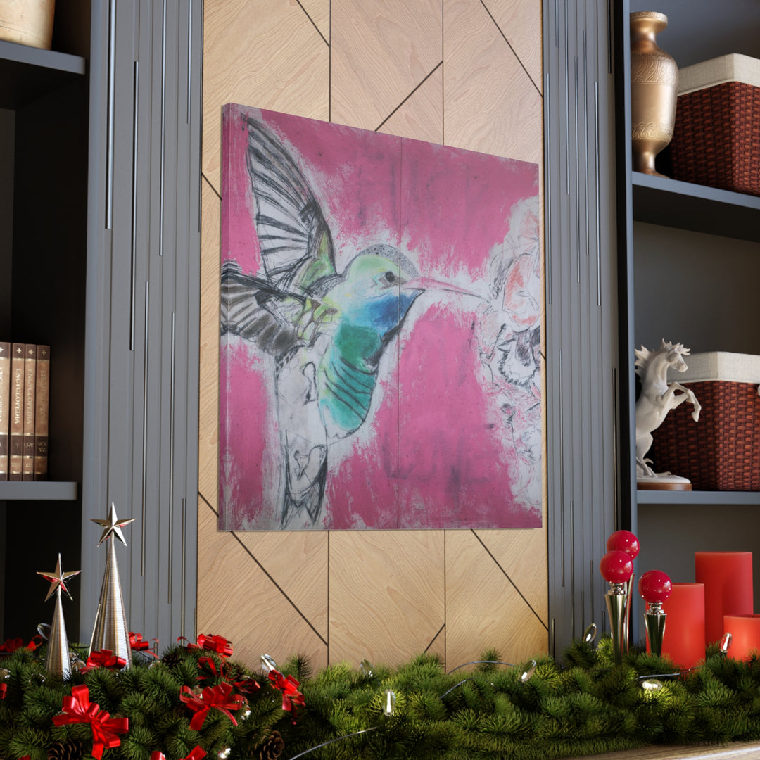 "Hummingbird #4" - Gallery Wrapped Canvas (MFG by Printify)