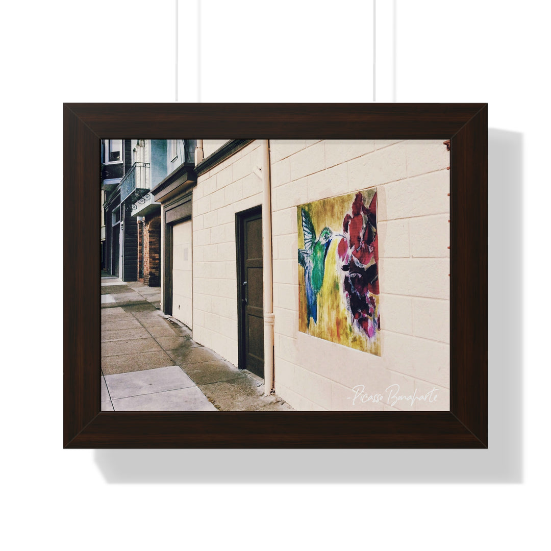 "Hummingbird #2 Mission District, SF" - Framed Print