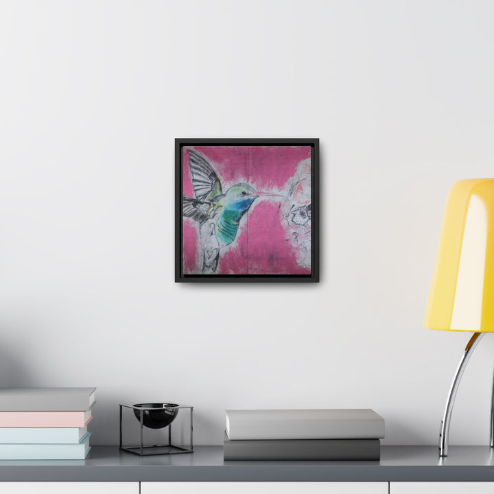 "Hummingbird #4" Gallery Wrapped/Framed Canvas (MFG by Printify)