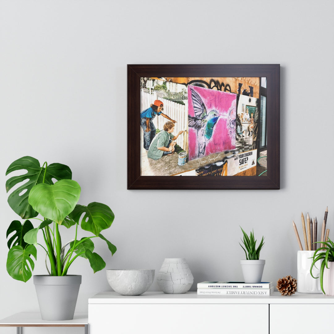 "Hummingbird #4 DT Portland, OR" - Framed Print