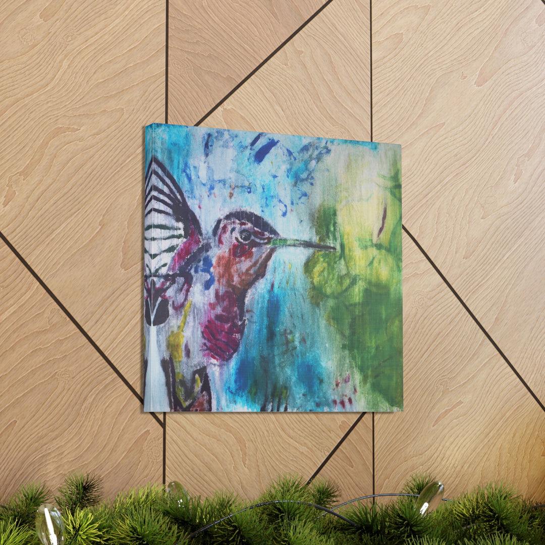 "Hummingbird #3" - Gallery Wrapped Canvas (MFG by Printify)