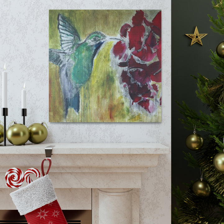 "Hummingbird #2" - Gallery Wrapped Canvas (MFG by Printify)