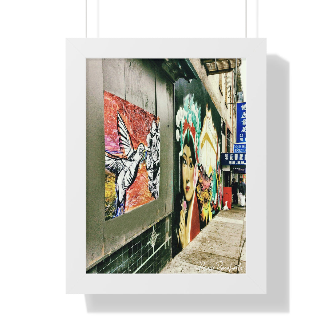 "Hummingbird #1 China Town, SF" - Framed Print