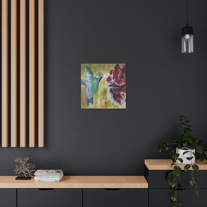 "Hummingbird #2" - Gallery Wrapped Canvas (MFG by Printify)