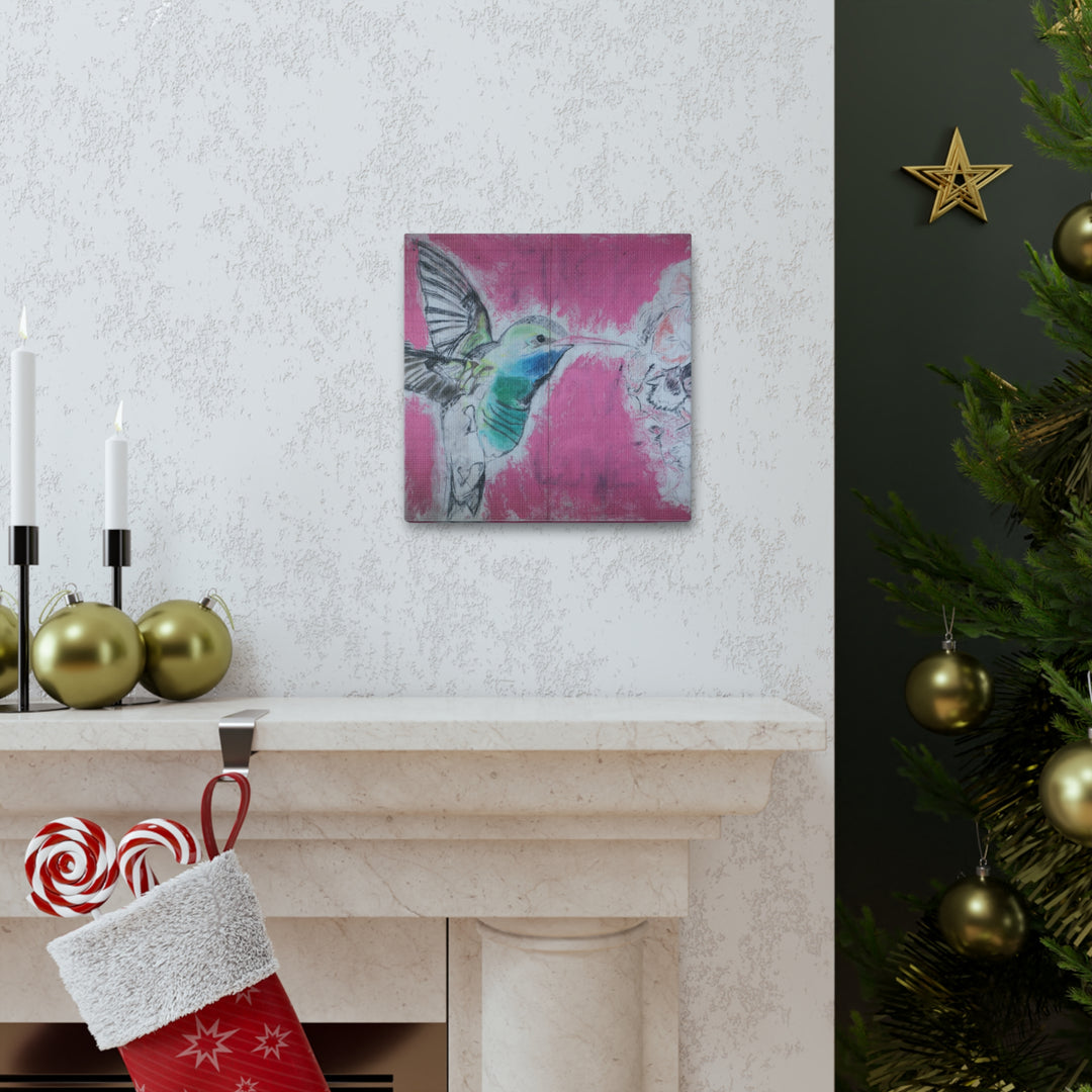 "Hummingbird #4" - Gallery Wrapped Canvas (MFG by Printify)