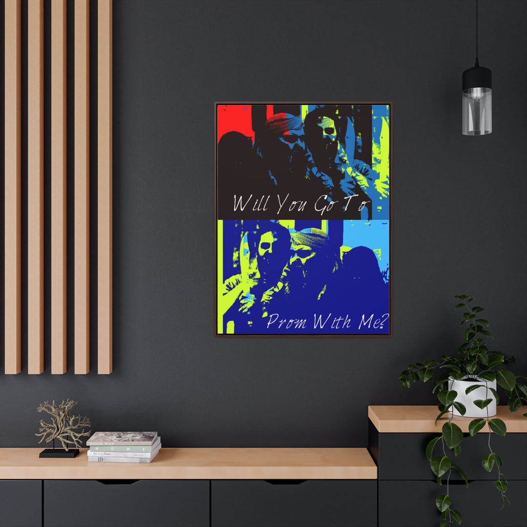 "Will You Go to Prom With Me" Gallery Wrapped/Framed Canvas