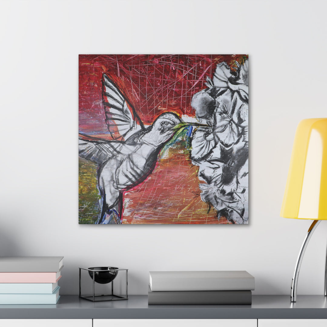 "Hummingbird #1" - Gallery Wrapped Canvas (MFG by Printify)