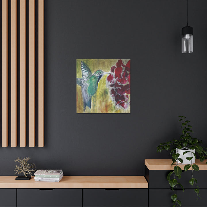 "Hummingbird #2" - Gallery Wrapped Canvas (MFG by Printify)