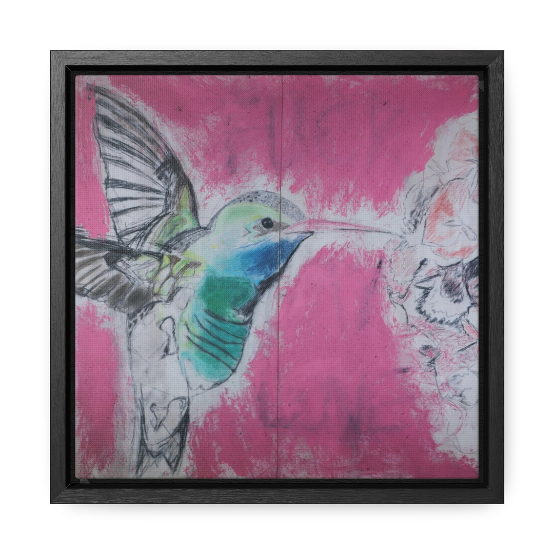 "Hummingbird #4" Gallery Wrapped/Framed Canvas (MFG by Printify)