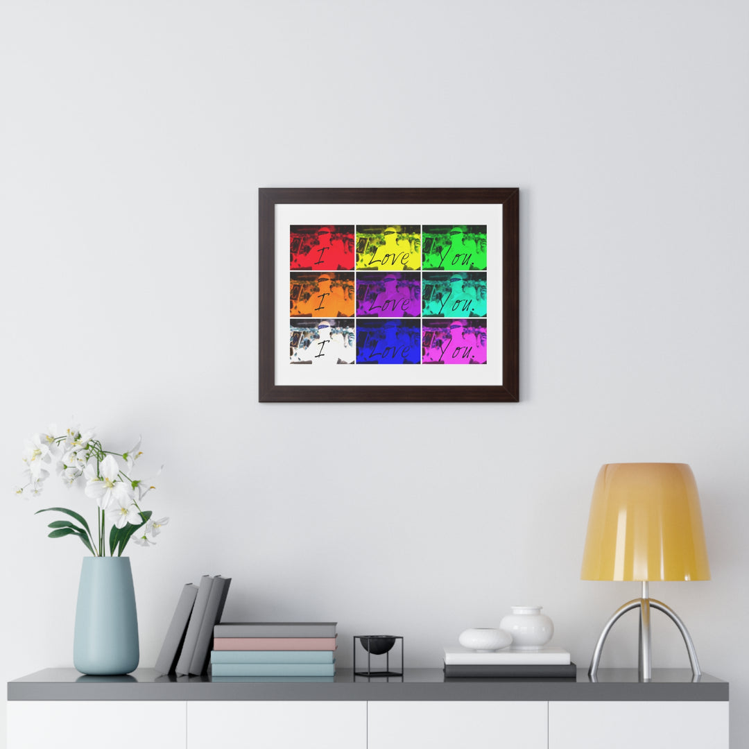 "I Love You" - Framed Print