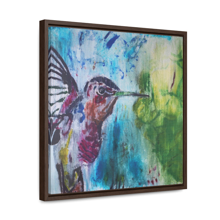 "Hummingbird #3" Gallery Wrapped/Framed Canvas (MFG by Printify)