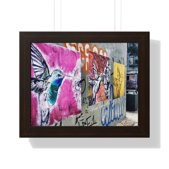 "Hummingbird #4,1,8 Haight-Ashbury, SF" - Framed Print