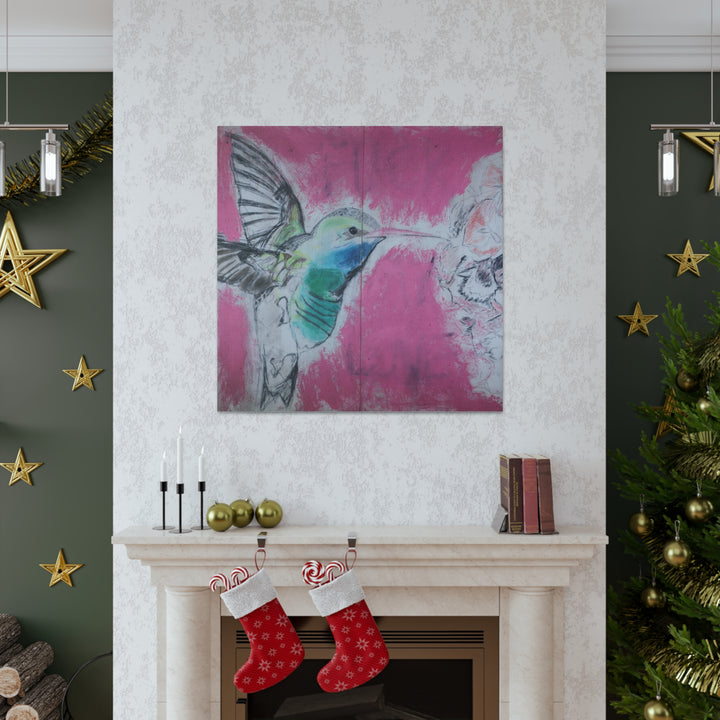 "Hummingbird #4" - Gallery Wrapped Canvas (MFG by Printify)