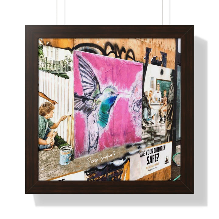 "Hummingbird #4 DT Portland, OR" - Framed Print