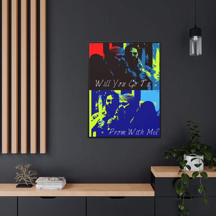 "Will You Go to Prom With Me" Gallery Wrapped/Framed Canvas