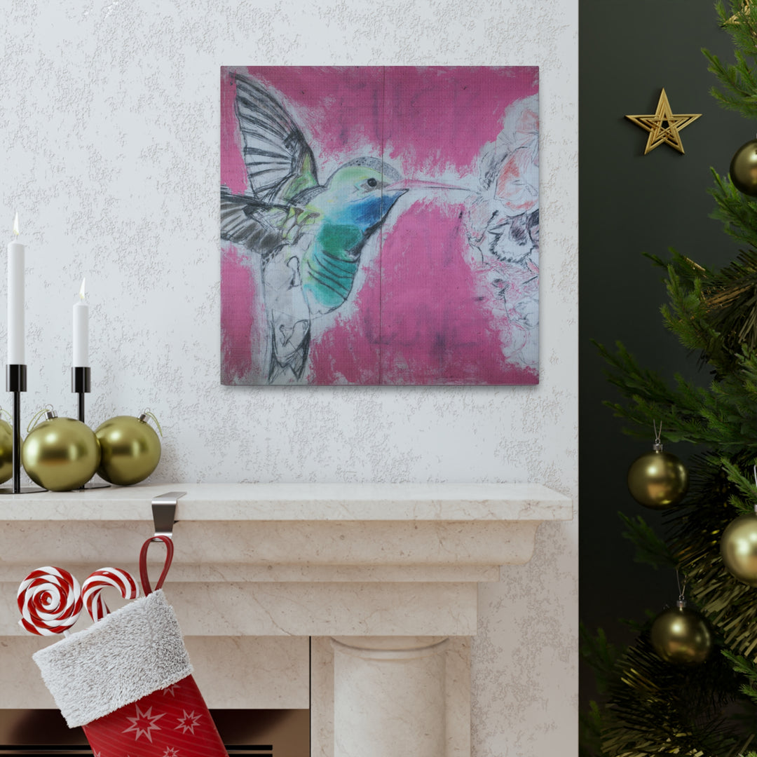 "Hummingbird #4" - Gallery Wrapped Canvas (MFG by Printify)