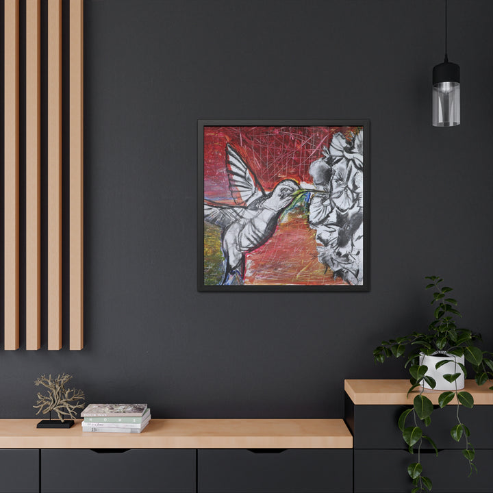 "Hummingbird #1" - Framed Poster (Unmatted)