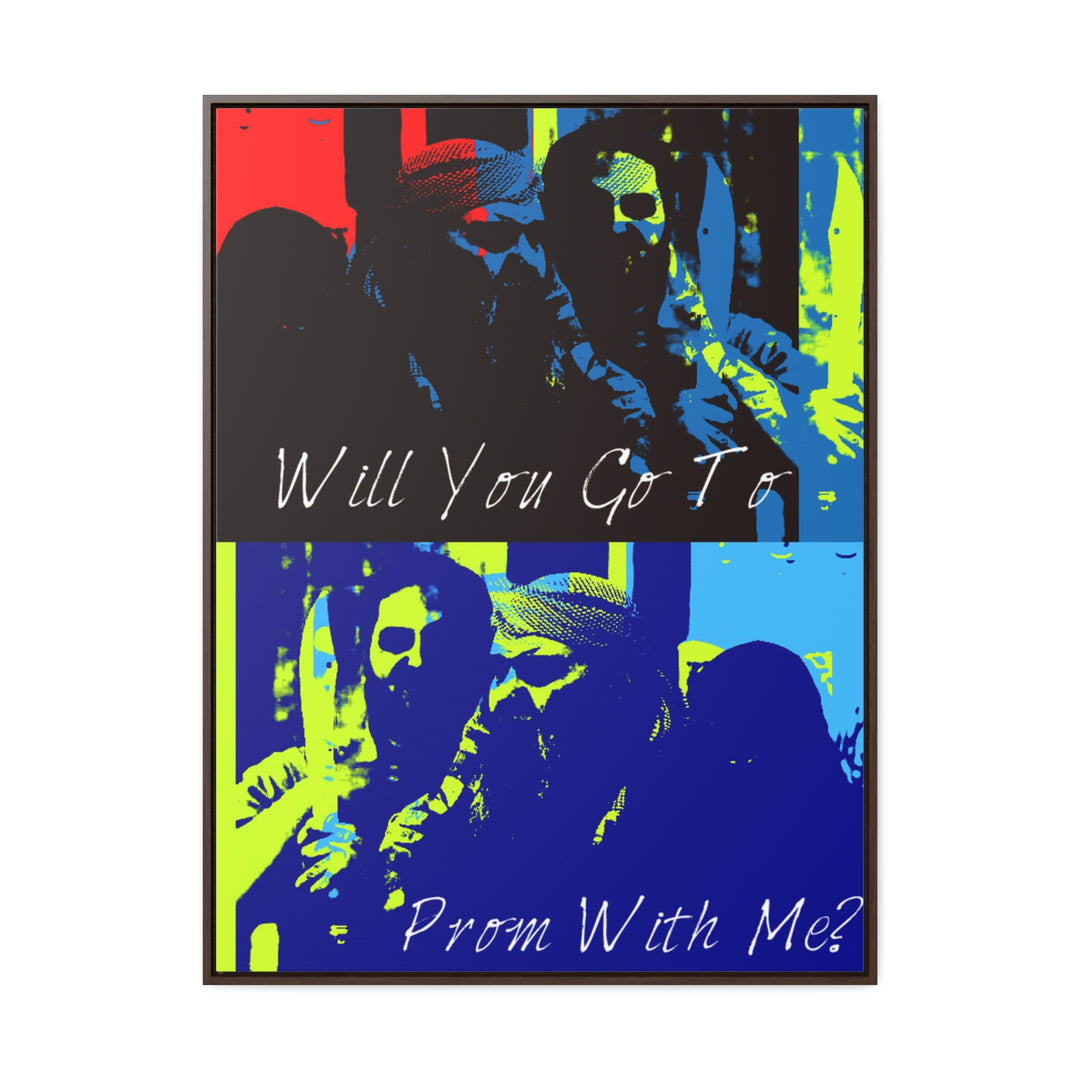 "Will You Go to Prom With Me" Gallery Wrapped/Framed Canvas