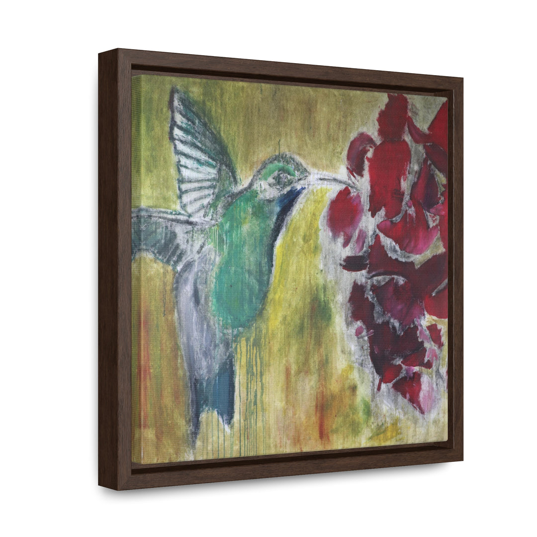 "Hummingbird #2" Gallery Wrapped/Framed Canvas (MFG by Printify)