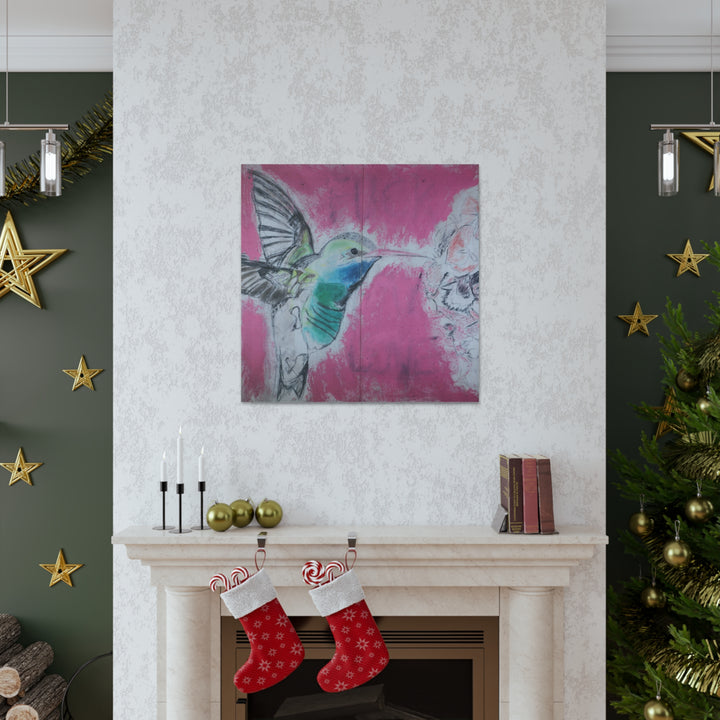 "Hummingbird #4" - Gallery Wrapped Canvas (MFG by Printify)