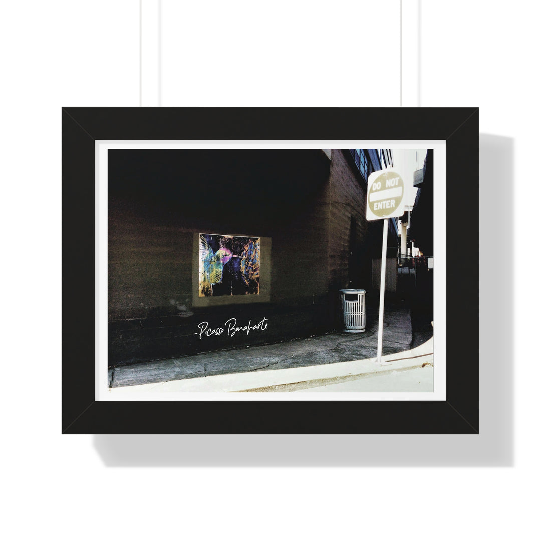 "Hummingbird #5 Water Ave & SE Hawthorne, Portland" - Framed Print