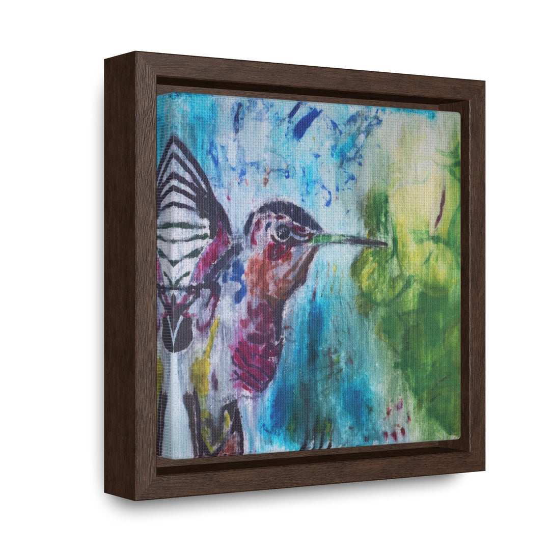 "Hummingbird #3" Gallery Wrapped/Framed Canvas (MFG by Printify)