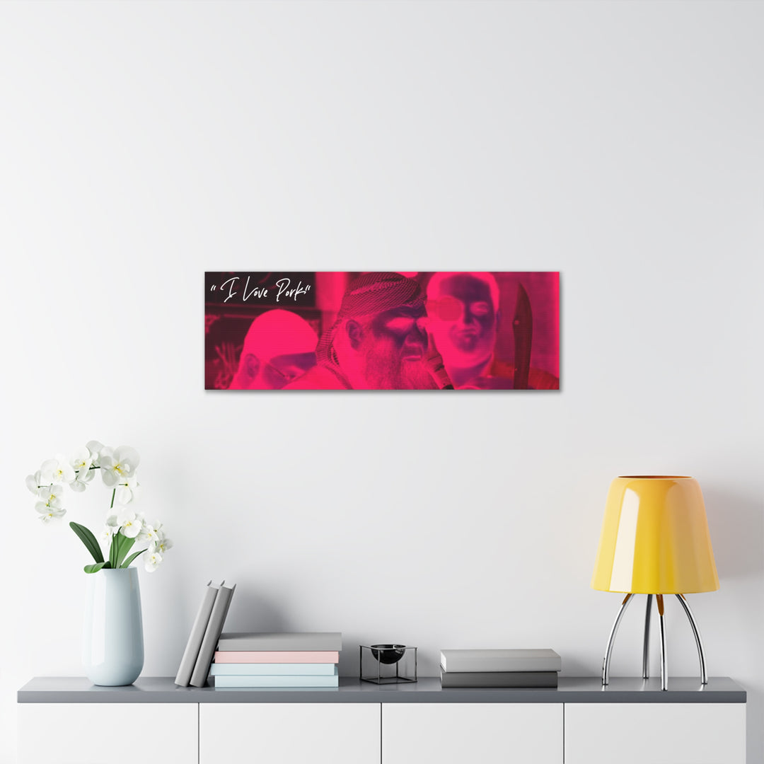 "I Love Pork" Gallery Wrapped Canvas