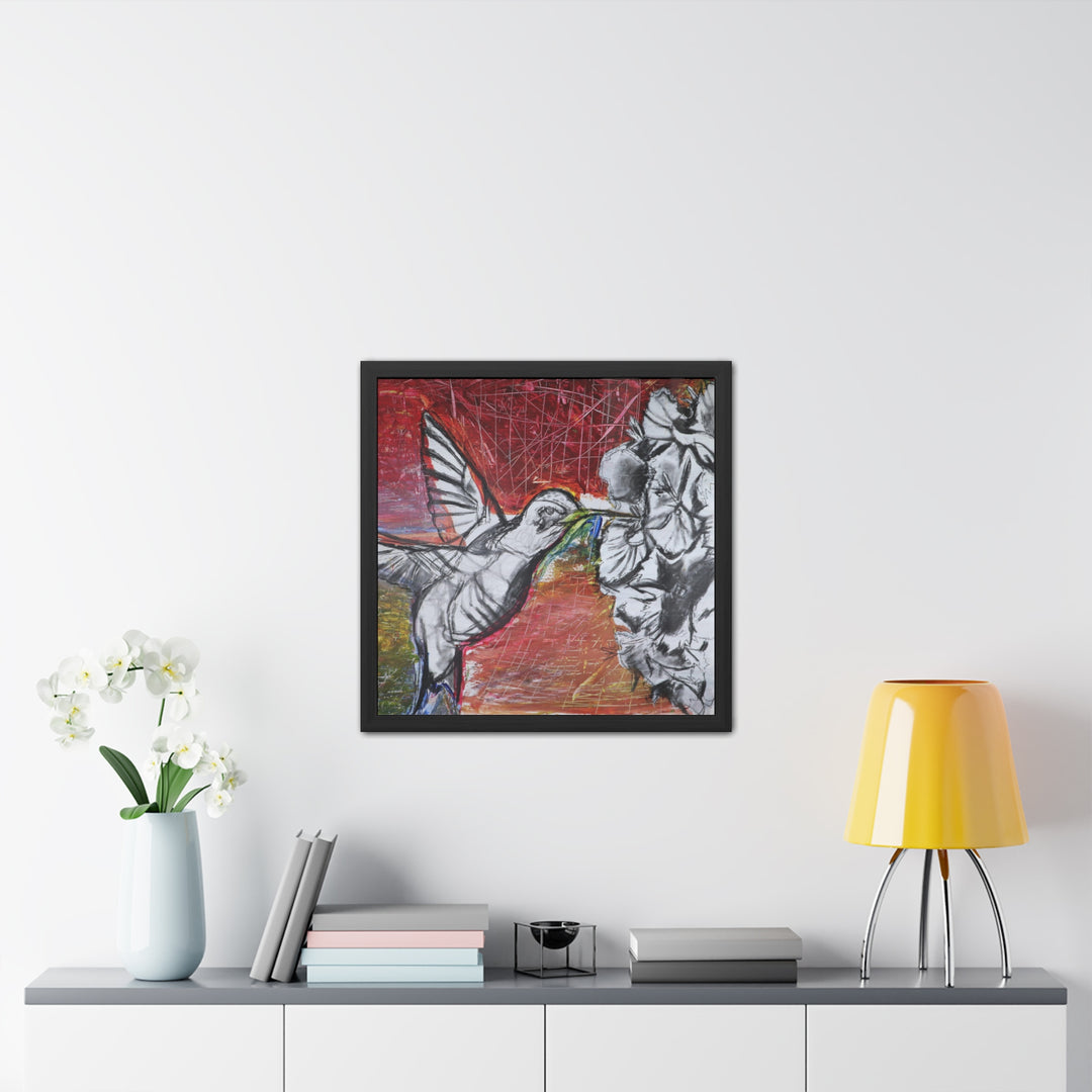 "Hummingbird #1" - Framed Poster (Unmatted)