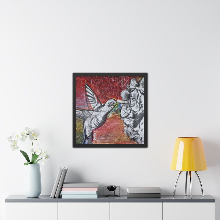 "Hummingbird #1" - Framed Poster (Unmatted)