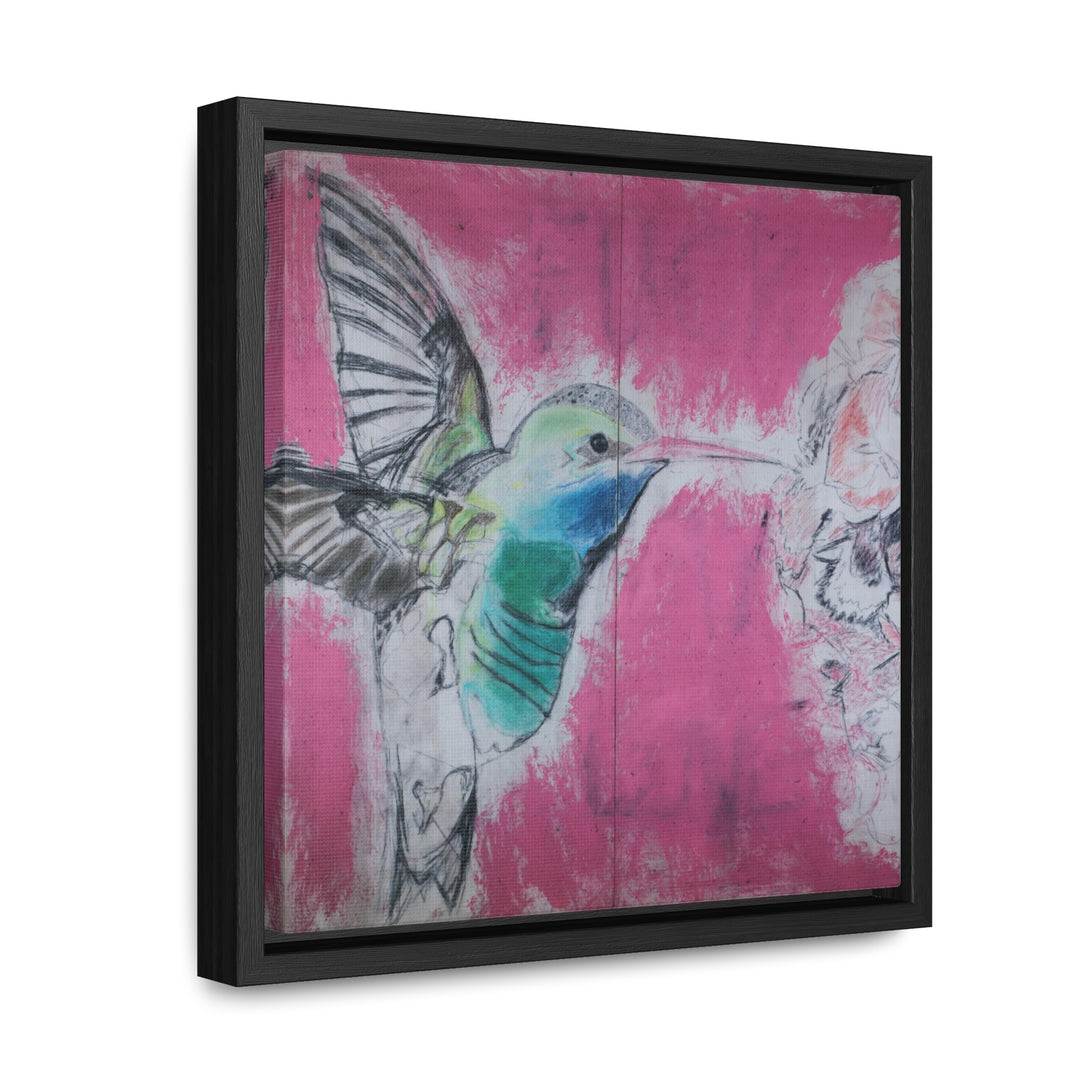 "Hummingbird #4" Gallery Wrapped/Framed Canvas (MFG by Printify)