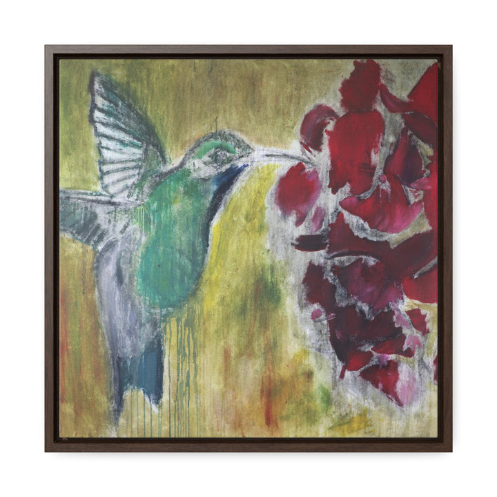 "Hummingbird #2" Gallery Wrapped/Framed Canvas (MFG by Printify)