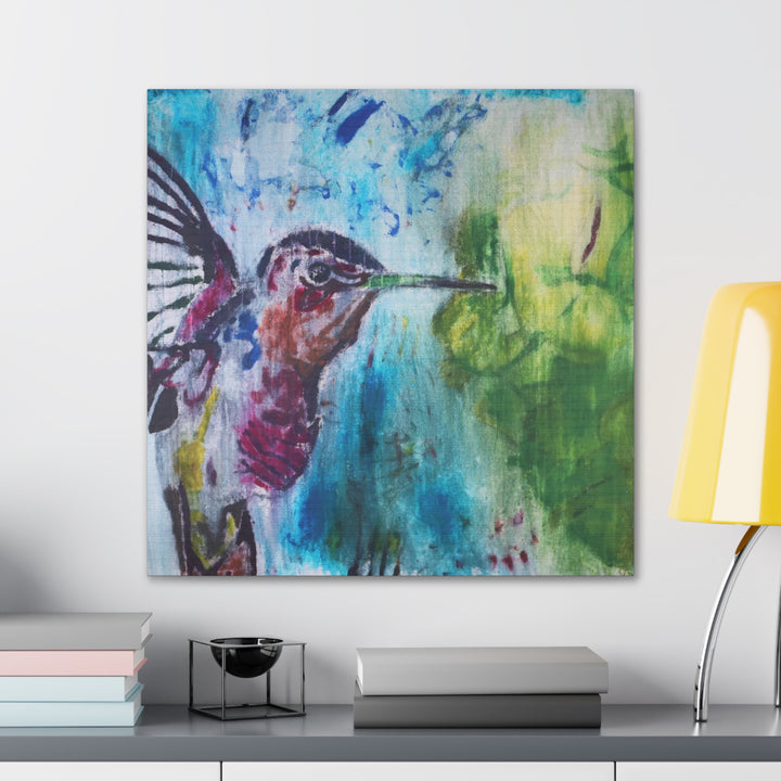 "Hummingbird #3" - Gallery Wrapped Canvas (MFG by Printify)