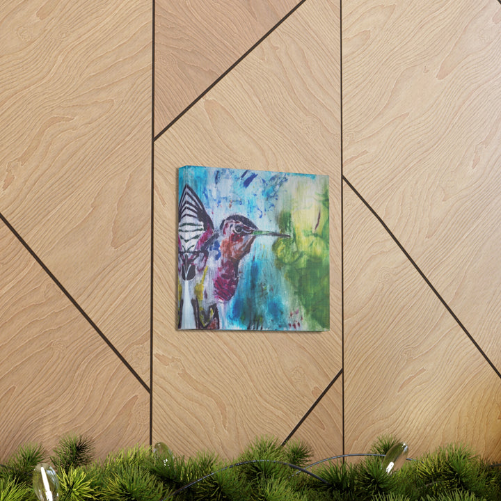 "Hummingbird #3" - Gallery Wrapped Canvas (MFG by Printify)