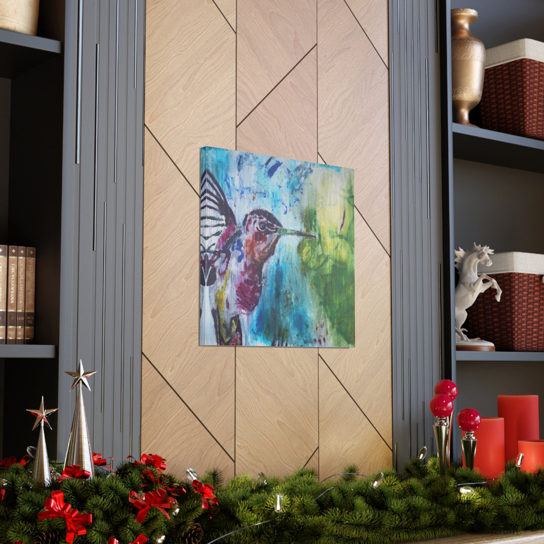 "Hummingbird #3" - Gallery Wrapped Canvas (MFG by Printify)