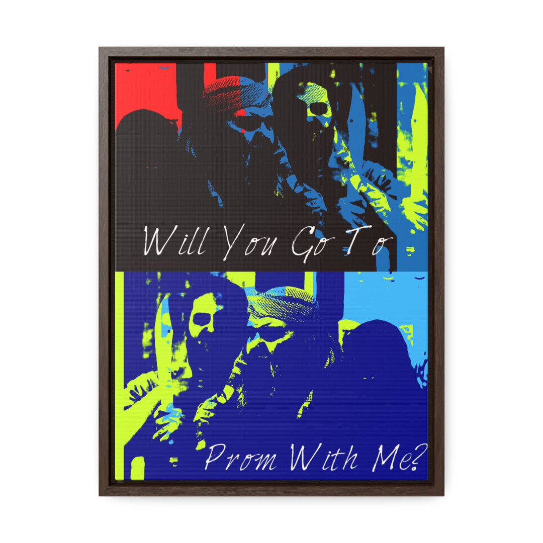 "Will You Go to Prom With Me" Gallery Wrapped/Framed Canvas