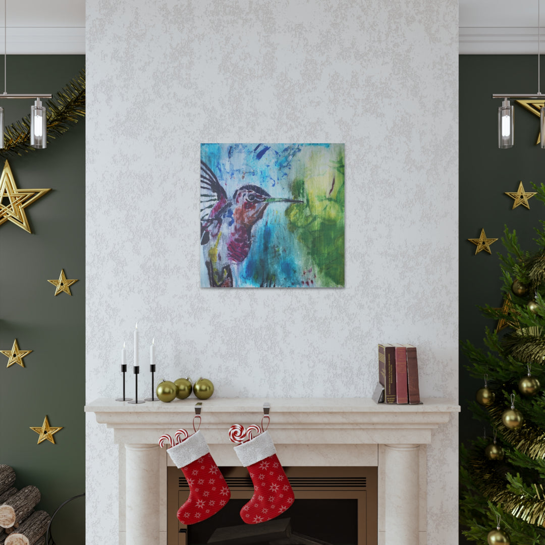 "Hummingbird #3" - Gallery Wrapped Canvas (MFG by Printify)