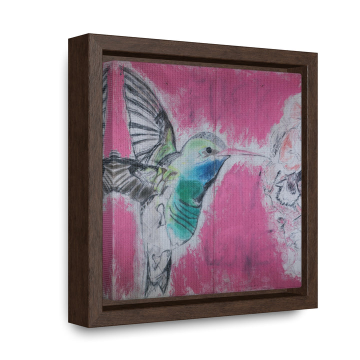 "Hummingbird #4" Gallery Wrapped/Framed Canvas (MFG by Printify)