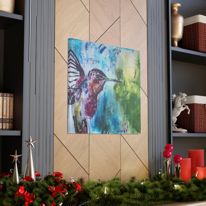 "Hummingbird #3" - Gallery Wrapped Canvas (MFG by Printify)