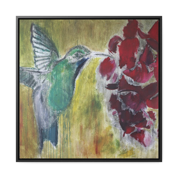 "Hummingbird #2" Gallery Wrapped/Framed Canvas (MFG by Printify)