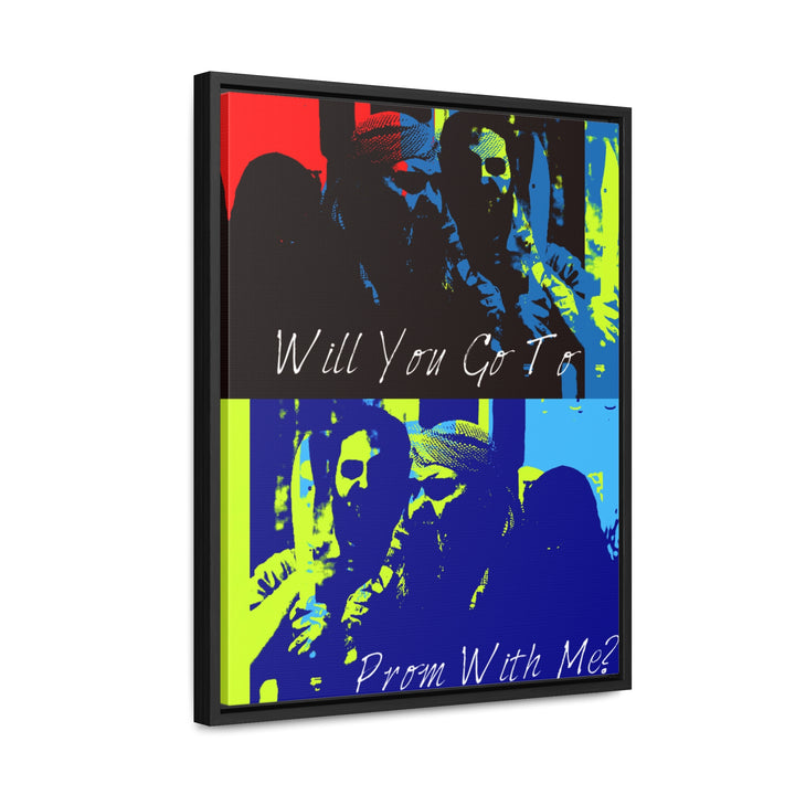 "Will You Go to Prom With Me" Gallery Wrapped/Framed Canvas