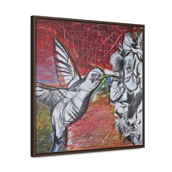 "Hummingbird #1" Gallery Wrapped/Framed Canvas (MFG by Printify)