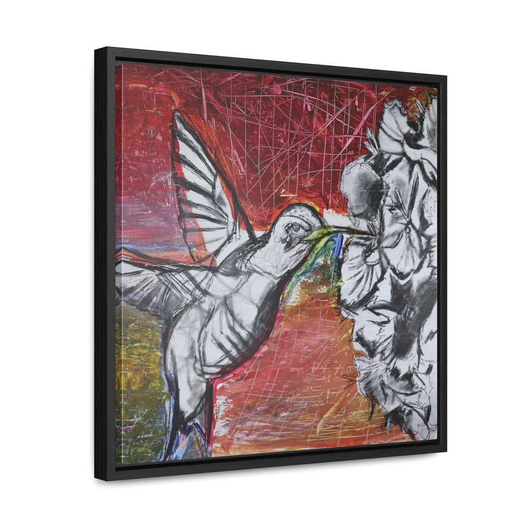 "Hummingbird #1" Gallery Wrapped/Framed Canvas (MFG by Printify)