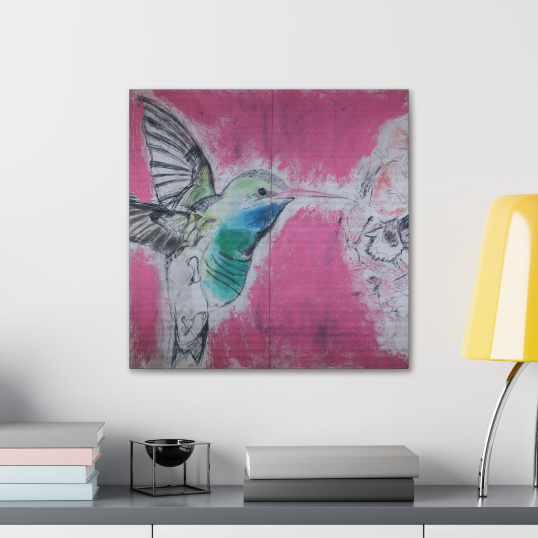 "Hummingbird #4" - Gallery Wrapped Canvas (MFG by Printify)